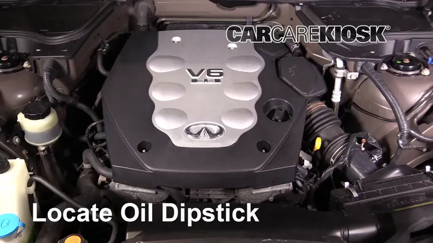 2005 Infiniti FX35 3.5L V6 Oil Check Oil Level